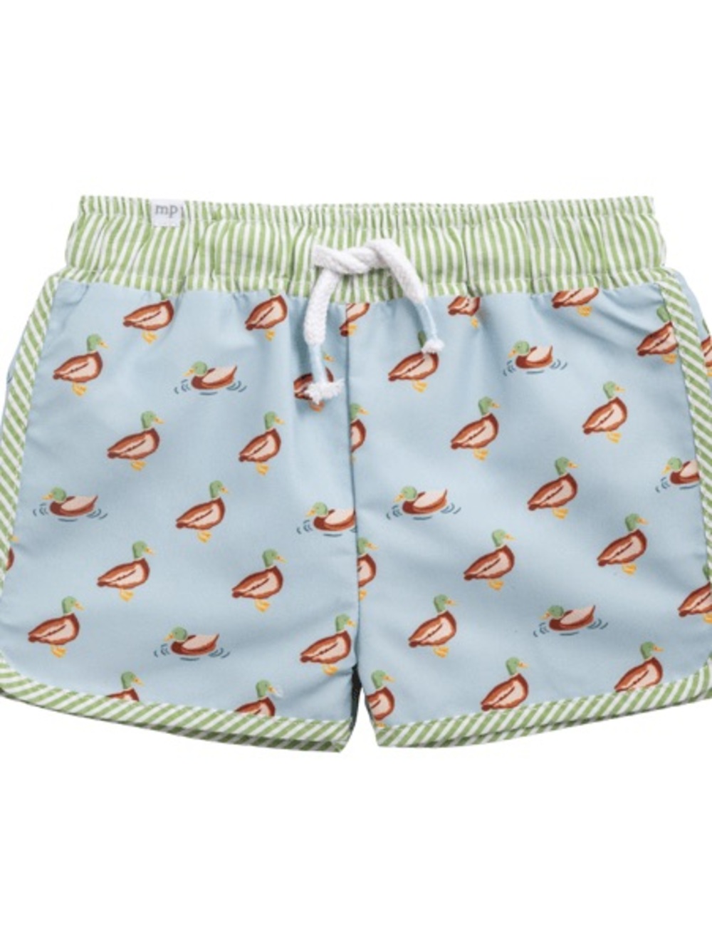 Mud Pie Duck Print Swim Trunks